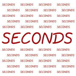 seconds